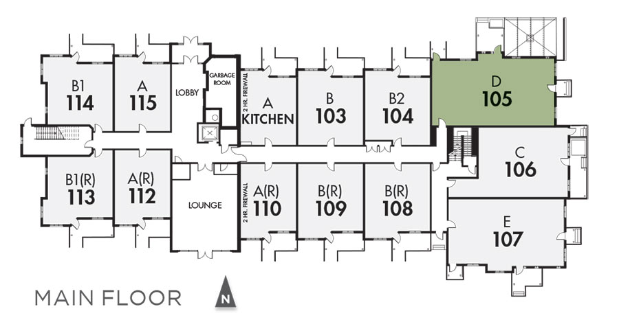 Southwoods Court North Floor 1