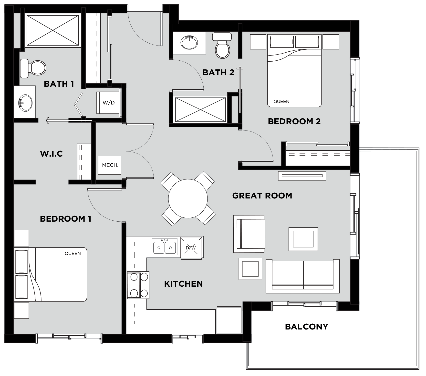 Telford Mews Suite 501 Floor Plan