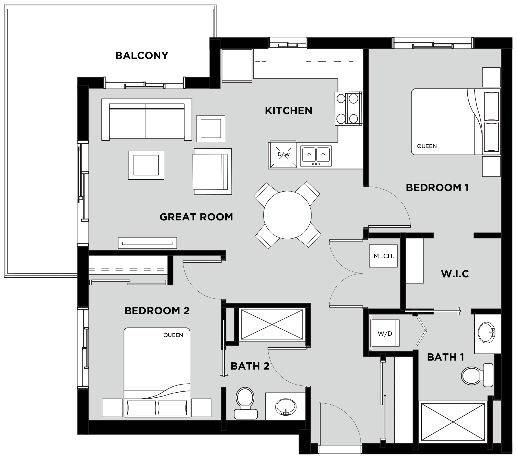 Telford Mews Suite 626 Floor Plan